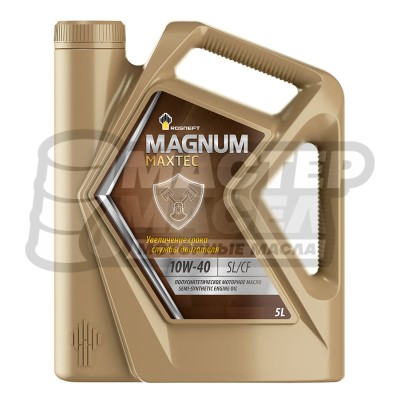 Rosneft Magnum Maxtec 10W-40 SL/CF (полусинтетическое) 5л