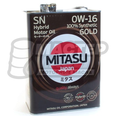 Mitasu Gold Hybrid 0W-16 SN 4л