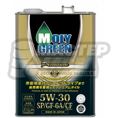 MolyGreen Premium 5W-30 SP/GF-6A 4л