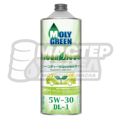 MolyGreen Clean Diesel 5W-30 DL-1 1л