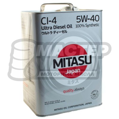 Mitasu Ultra Diesel 5W-40 CI-4 4л