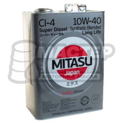 Mitasu Super Diesel LL 10W-40 CI-4 4л