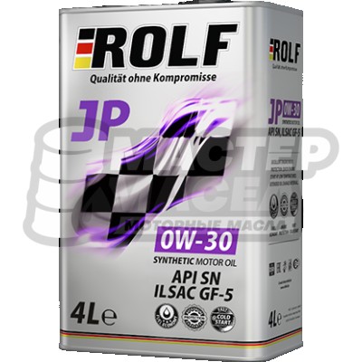 ROLF JP 0W-30 SN (синтетическое) 4л