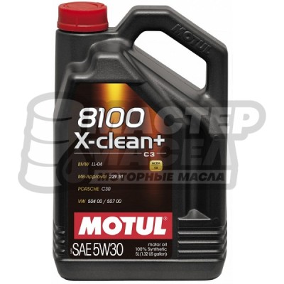 MOTUL 8100 X-clean+ C3 5W-30 SM/CF 5л