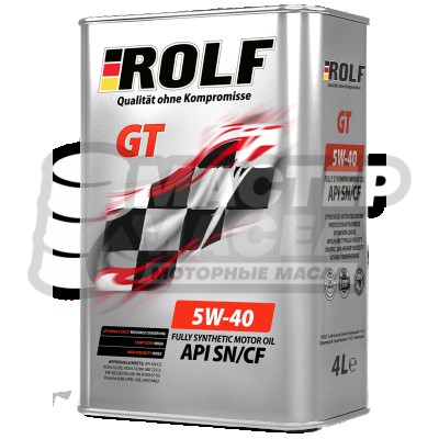 ROLF GT 5W-40 SN/CF (синтетическое) 4л