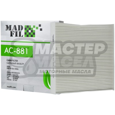 Фильтр салонный Madfil AC-881 Honda (аналог AC-806)