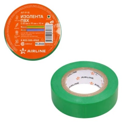 Изолента AIRLINE 19мм (зеленая)
