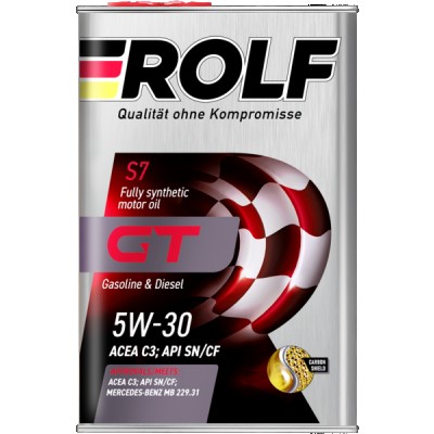 ROLF GT 5W-30 SN/CF (синтетическое) 1л