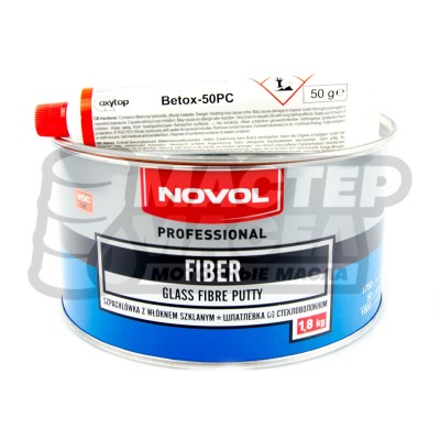 Шпатлевка Novol Fiber (со стекловолокном) 1,8кг