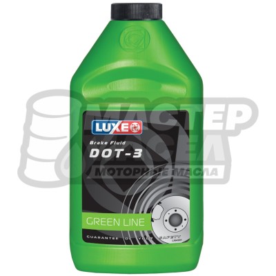 Тормозная жидкость LUXE DOT-3 Green Line 455г