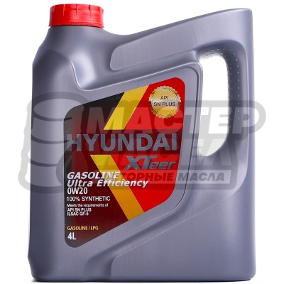Hyundai Xteer Gasoline Ultra Efficiency 0W-20 SP 4л