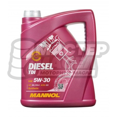 MANNOL Diesel TDI 5W-30 SN/CH-4 (синтетическое) 5л