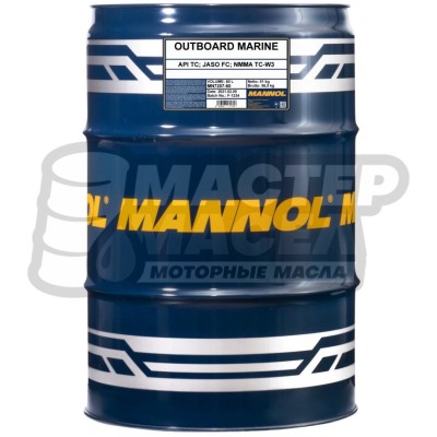 MANNOL 2-Takt Outboard Marine TC-W3 (полусинтетическое) 60л