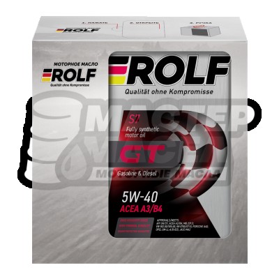 ROLF GT 5W-40 SN/CF (синтетическое) АКЦИЯ 4л+1л