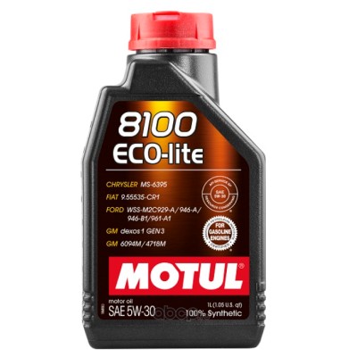 MOTUL 8100 ECO-lite 5W-30 SN/CF 1л