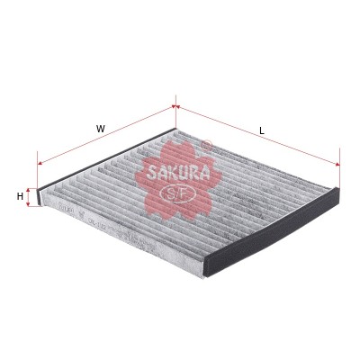 Фильтр салонный Sakura CAC-1102 (аналог AC-103C, AC-104C) Фильтр салонный Sakura CAC-1102 (аналог AC-103C, AC-104C)