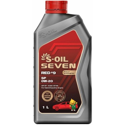 S-OIL SEVEN RED #9 0W-20 SP 1л S-OIL SEVEN RED #9 0W-20 SP 1л