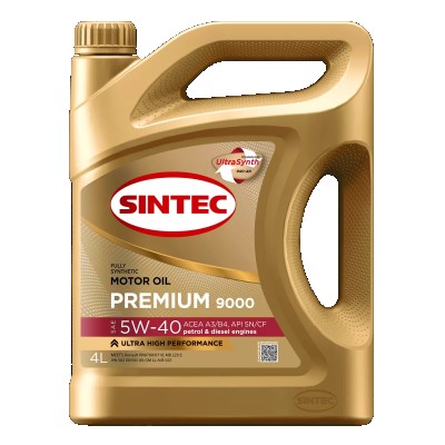 SINTEC Premium 9000 5W-40 A3/B4 4л SINTEC Premium 9000 5W-40 A3/B4 4л