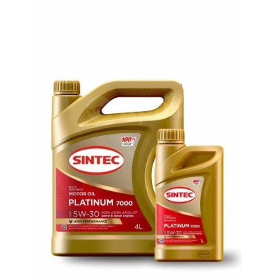 SINTEC Platinum 7000 5W-30 SL/CF Акция 5л по цене 4л