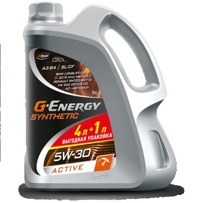 G-Energy Synthetic Active 5W-30 (АКЦИЯ 5л по цене 4л)