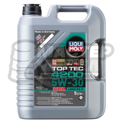 Liqui-Moly Top Tec 4200 Diesel 5W-30 C3 5л