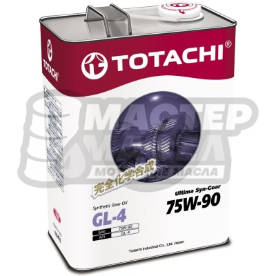 TOTACHI Ultima Syn-Gear 75W-90 GL-4 (синтетическое) 4л