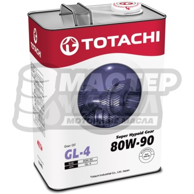 TOTACHI Super Hypoid Gear 80W-90 GL-4 (полусинтетическое) 4л