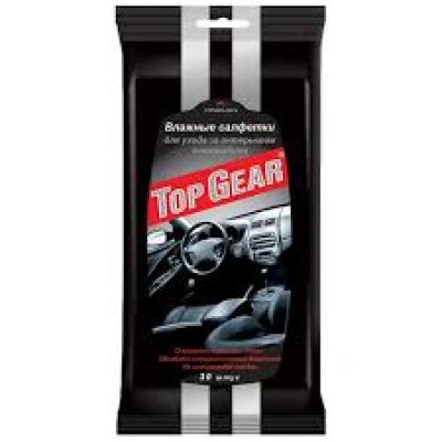 TOP GEAR Влажные салфетки для интерьера салона 30шт