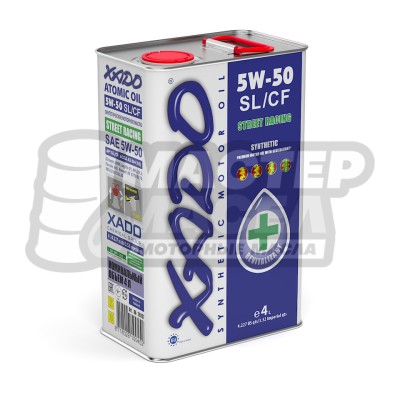 XADO Atomic Oil 5W-50 SL/CF (синтетическое) 4л