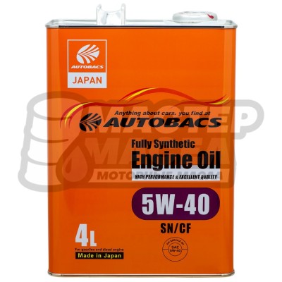 Autobacs Engine Oil FS 5W-40 SP/CF 4л (Япония)