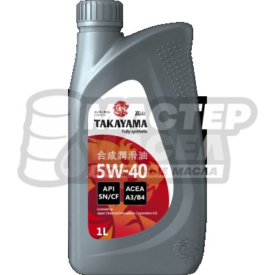TAKAYAMA 5W-40 SN/CF (пластиковая упаковка) 1л