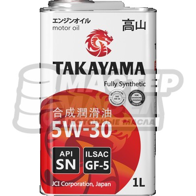 TAKAYAMA Adaptec 5W-30 SN/GF-5 (металлическая упаковка) 1л
