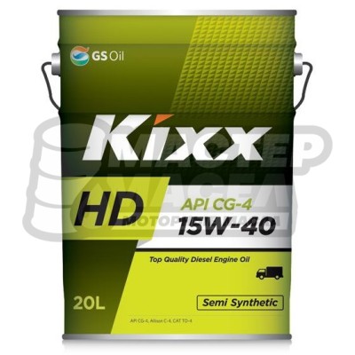 KIXX HD 15W-40 CG-4 20л