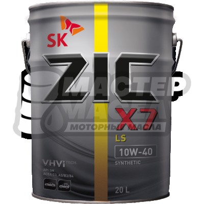 ZIC X7 LS 10W-40 SN/CF 20л