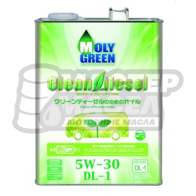 MolyGreen Clean Diesel 5W-30 DL-1 4л