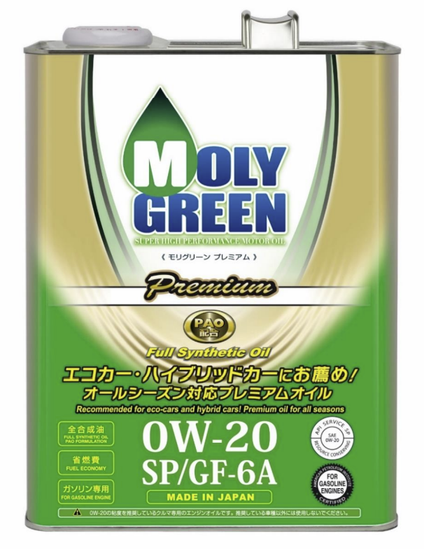 MolyGreen Premium 0W-20 SP/GF-6A 4л