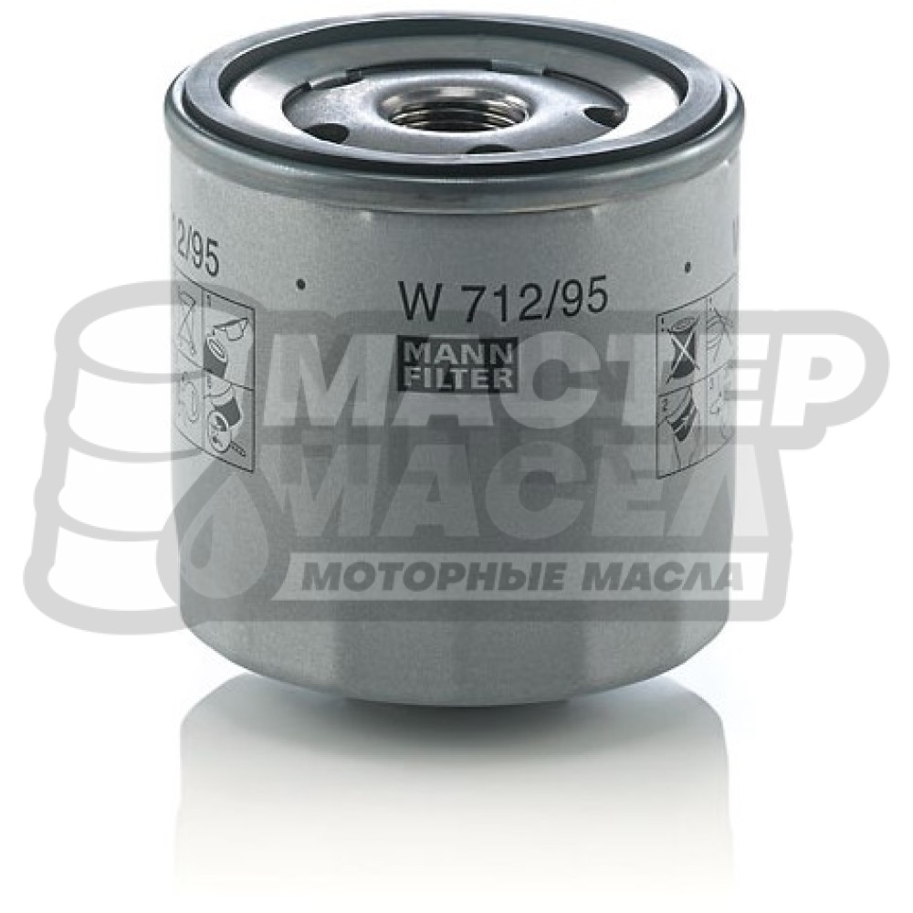 Фильтр масляный MANN-FILTER W712/95 (аналог W712/92)