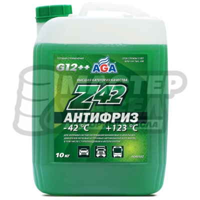 Антифриз AGA-Z42 зелёный 10кг.
