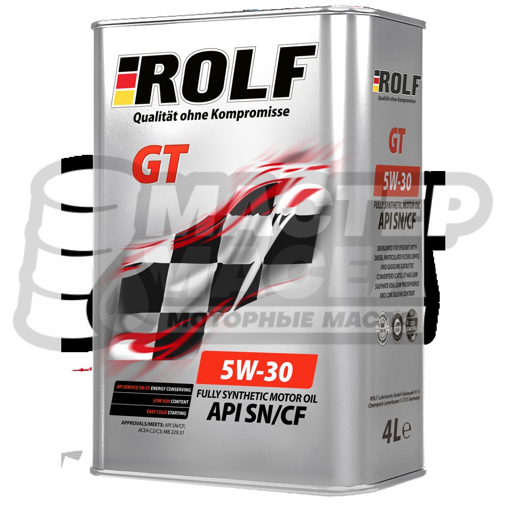 ROLF GT 5W-30 SN/CF (синтетическое) 4л