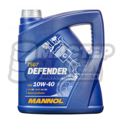 MANNOL Defender 10W-40 SN (полусинтетическое) 4л