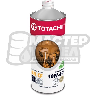 TOTACHI Eco Gasoline 10W-40 SN/CF (полусинтетическое) 1л