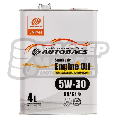 Autobacs Engine Oil Synthetic 5W-30 SP/GF-6A 4л (Сингапур)