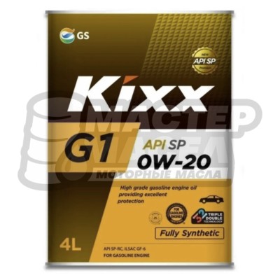 KIXX G1 0W-20 SP 4л