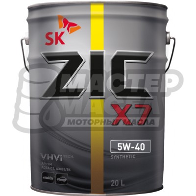 ZIC X7 5W-40 SN/CF 20л